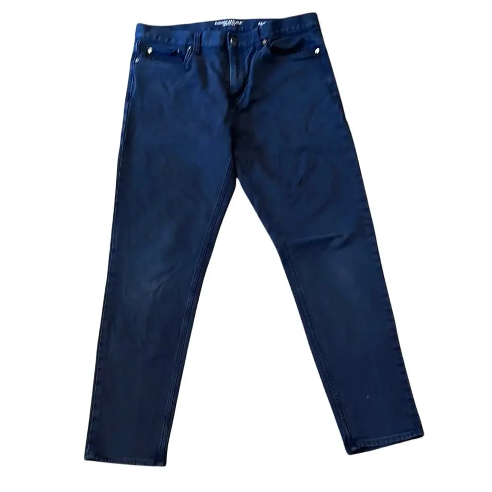 Banana Republic Men's Navy Travelers Athletic Tapered Fit Size 35x32